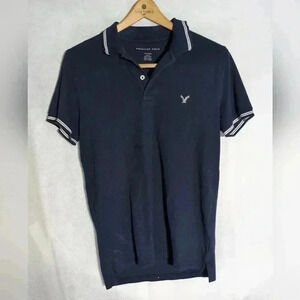 American Eagle Outfitters Navy Blue Polo shirt sz XS